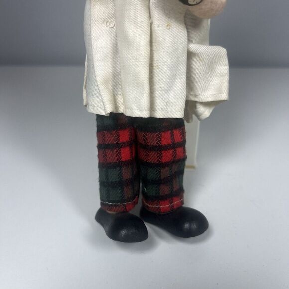 Rare Vintage Klumpe Roldan Doll Male Doctor In Lab Coat - Picture 4 of 8